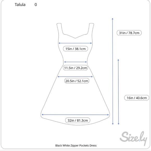 Has Pockets! talula Cocktail A-Line Pleated Tight Bodice Black Dress 0 XS - Picture 6 of 8